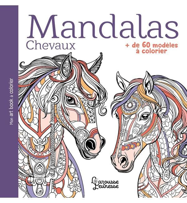 Mandalas chevaux - + de 60 modèles à colorier