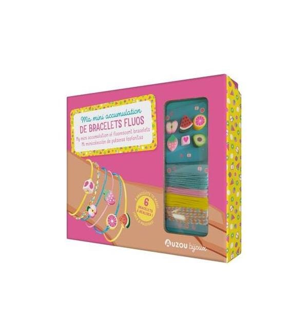 MA MINI ACCUMULATION DE BRACELETS FLUOS - AUZOU PAPETERIE