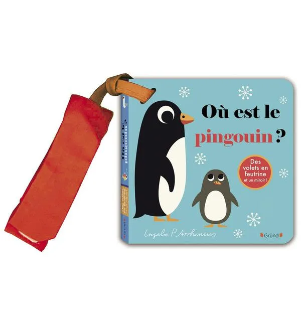 Où est le pingouin ? - Avec des volets en feutrine et un miroir !