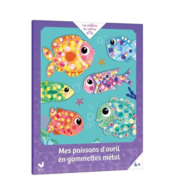 Mes poissons d'avril en gommettes métal