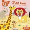 Petit lion dans la savane