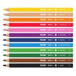 Alternative view of Boîte 12 crayons de couleurs MAXI hexagonaux + taille-crayons