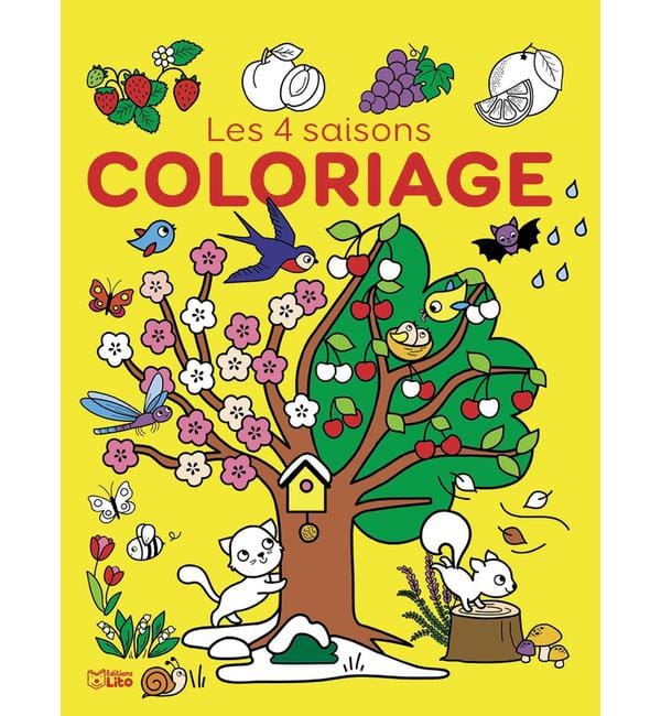 Coloriage les 4 saisons