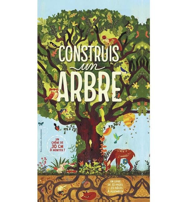 Construis un arbre - Coffret avec un livre et une maquette de chêne de 25 pièces
