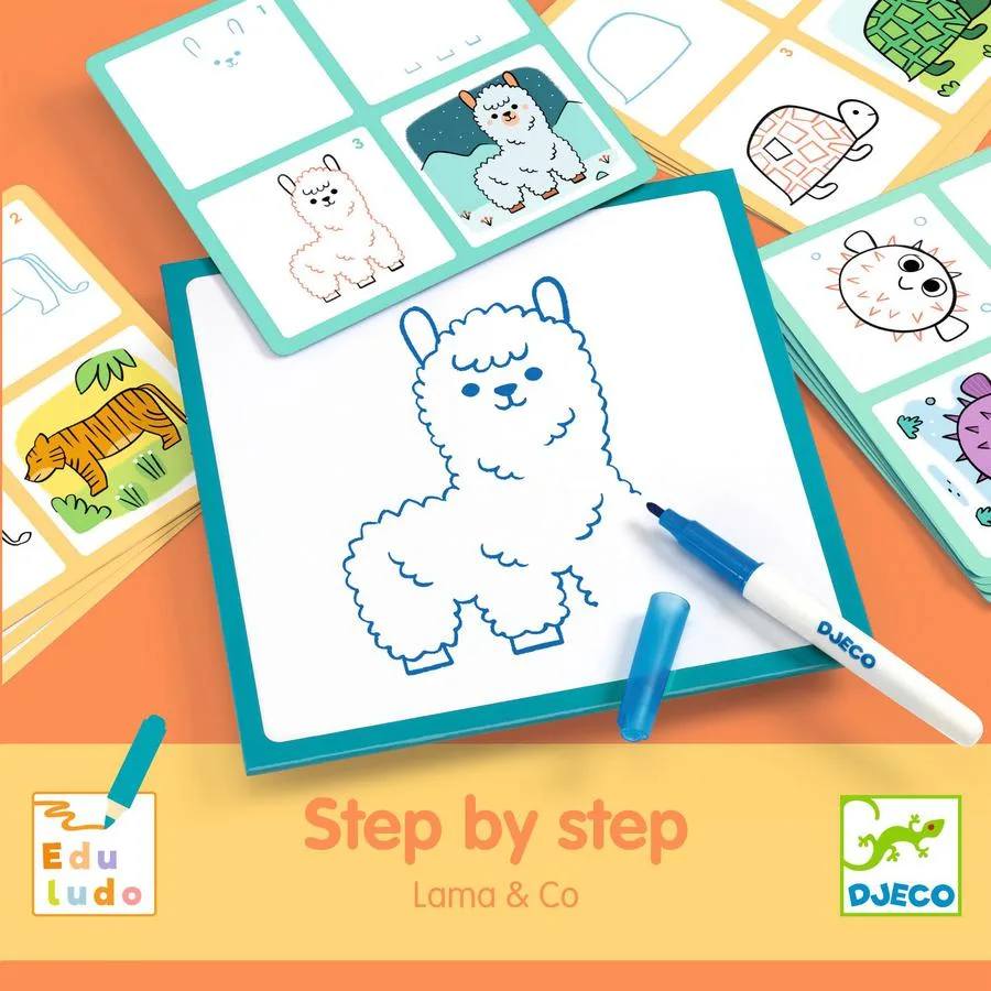 Apprendre à dessiner Step by step Lama & Co – Image 4