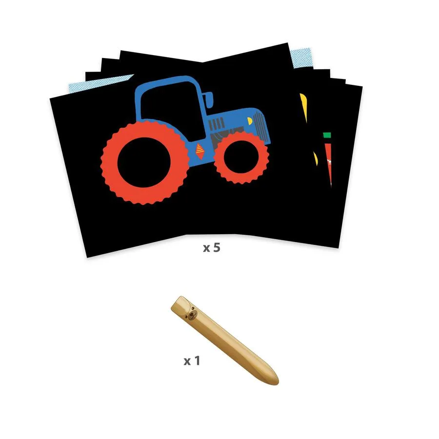 Carte à gratter des tout-petits - Véhicules à découvrir – Image 3