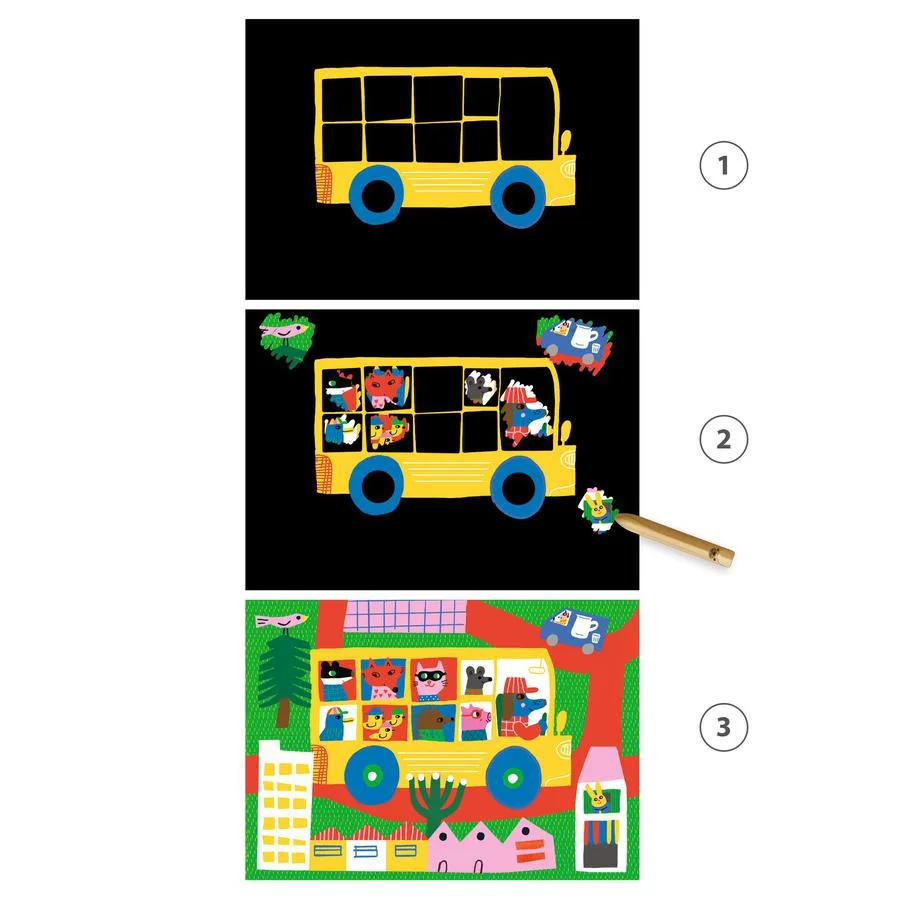 Carte à gratter des tout-petits - Véhicules à découvrir – Image 4