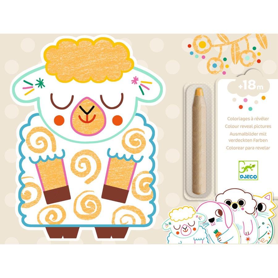 Coloriages à révéler Animaux familiers