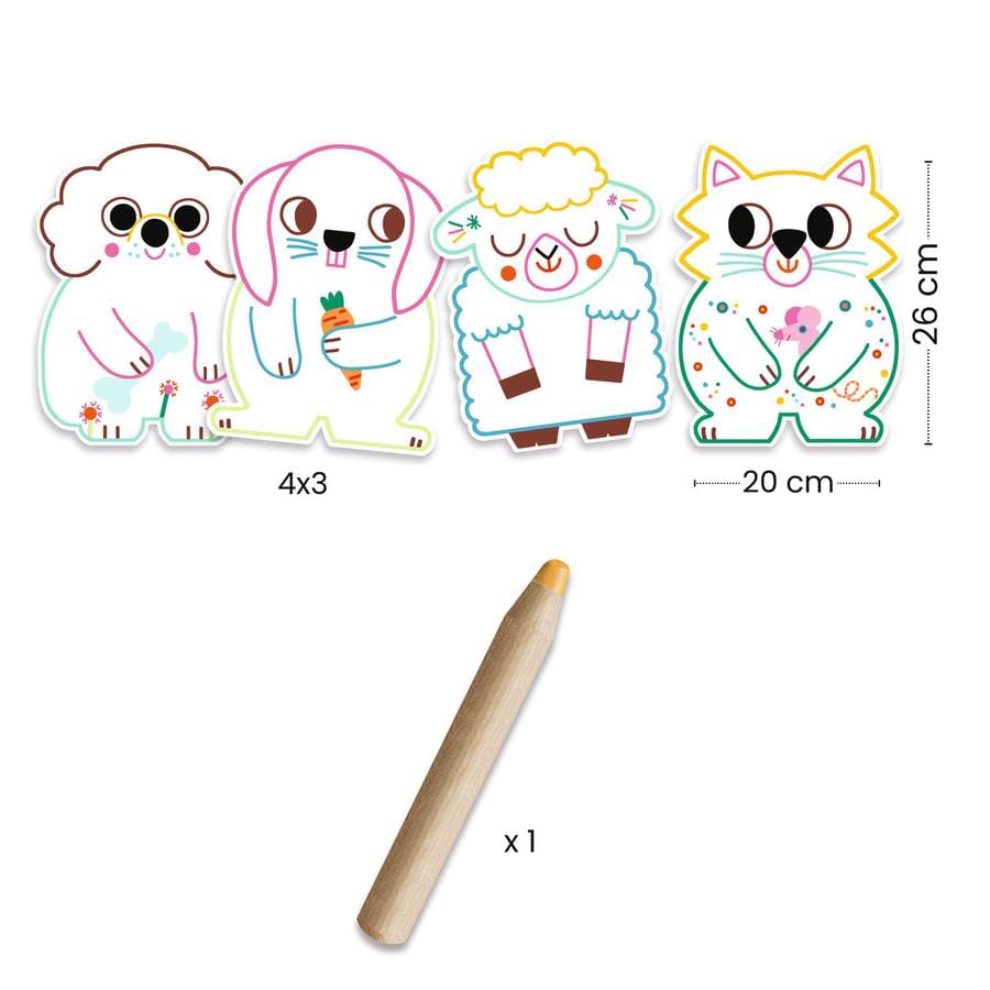 Coloriages à révéler Animaux familiers – Image 3