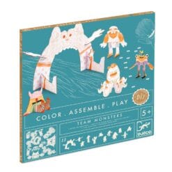 Colorie, assemble et joue Team Monsters - Do It Yourself