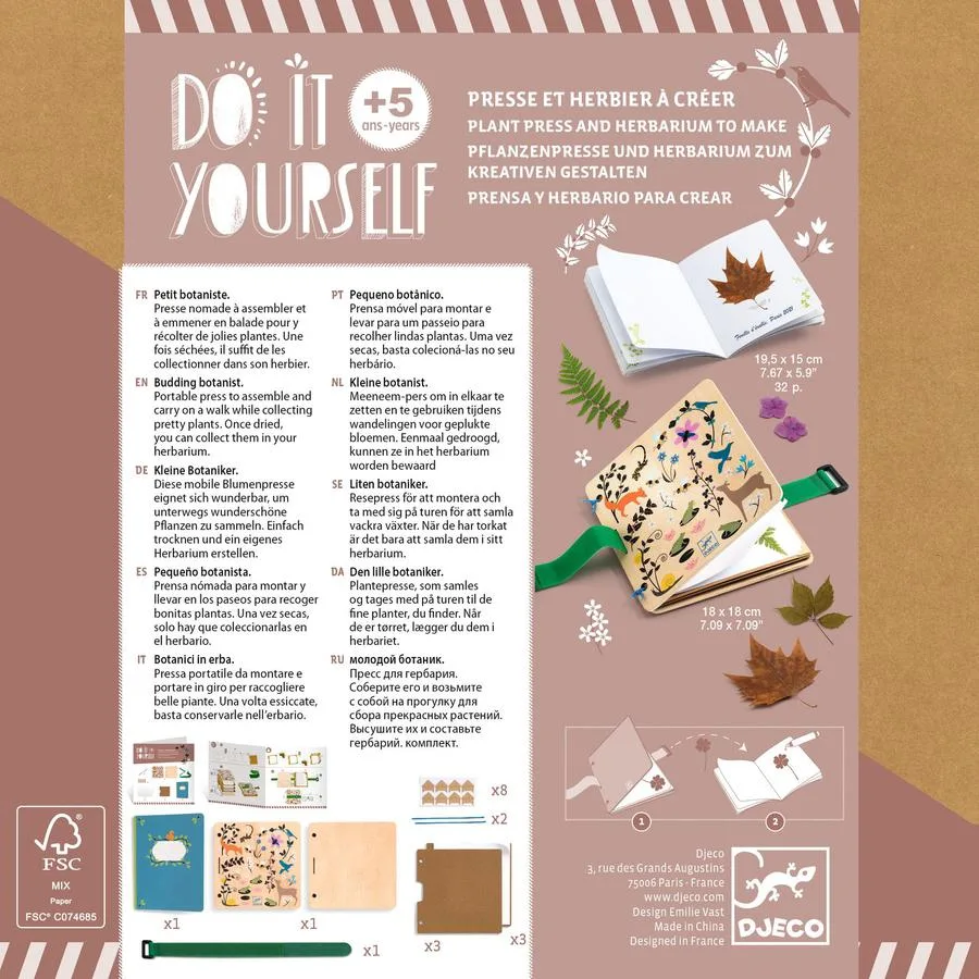 Presse et herbier à créer Petit botaniste - Do It Yourself – Image 6
