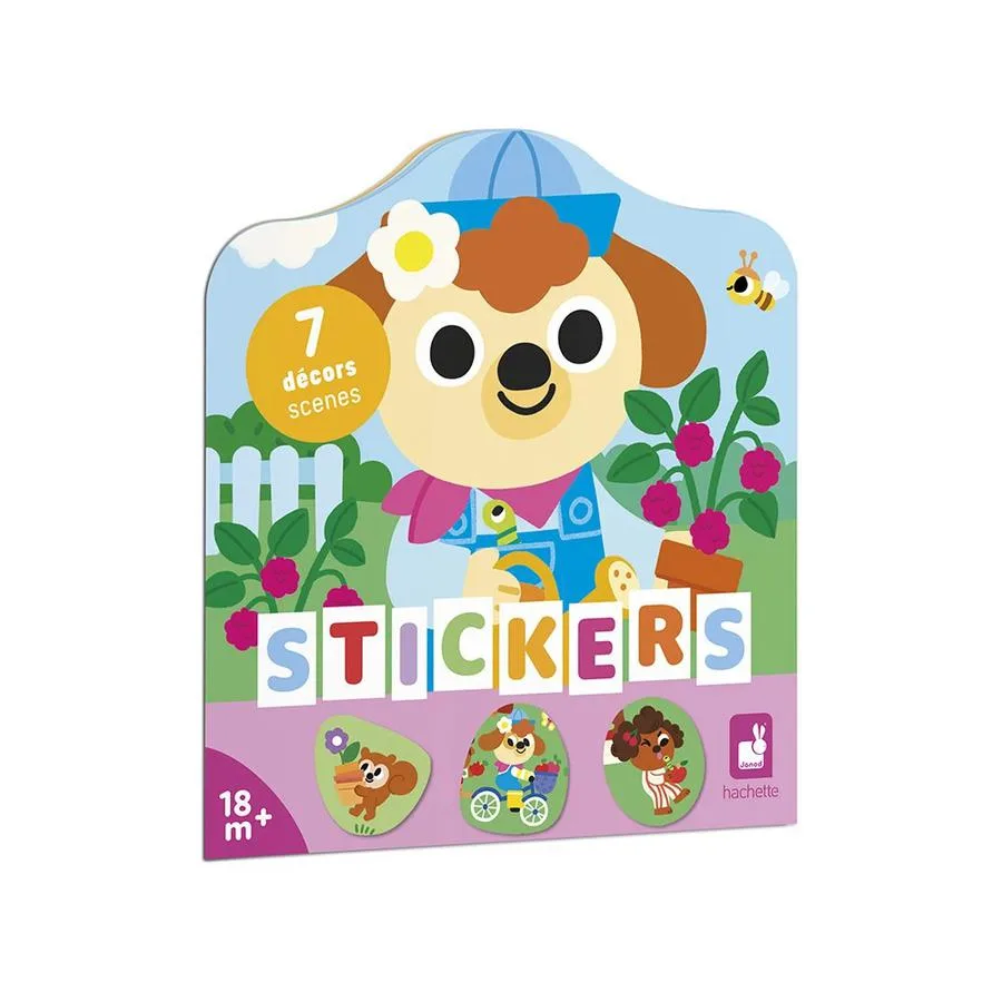 Cahier de Stickers et Décors Le Jardin