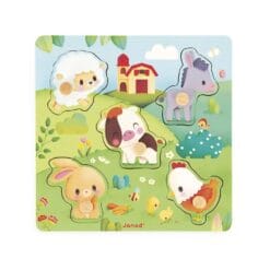 Puzzle tactile Ferme 5 pièces – Image 3