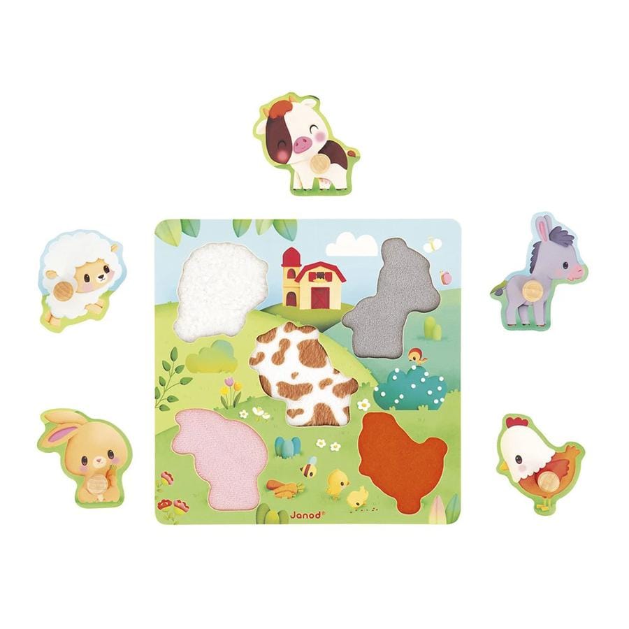 Puzzle tactile Ferme 5 pièces – Image 4