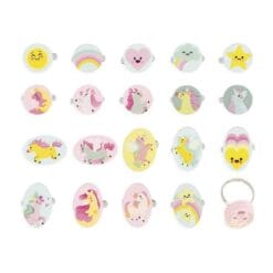 Alternative view of Set de 20 Bagues Licorne