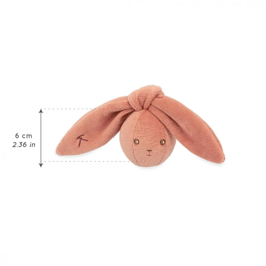 Balle hochet lapin terracotta – Image 3