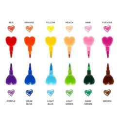 12 crayons de couleur empilables - Dream in Colour – Image 2