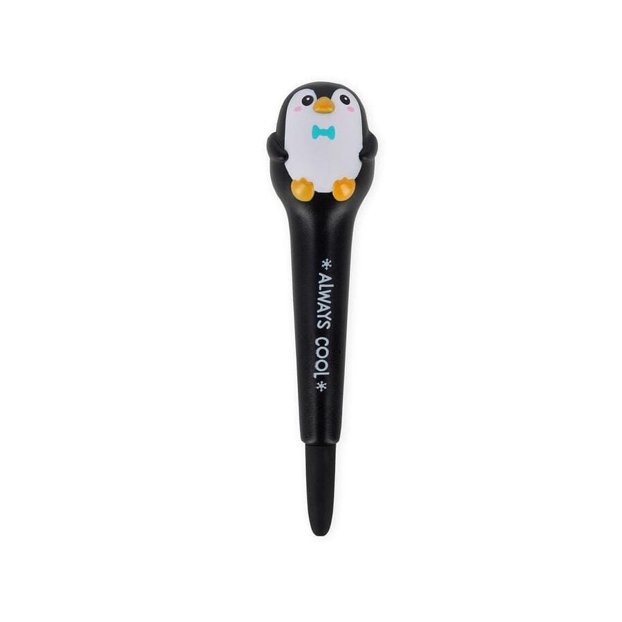 Stylo à encre gel antistress PINGOUIN encore noire