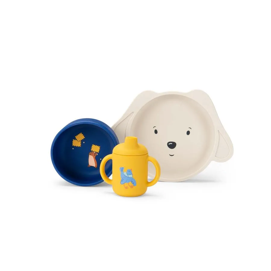 Set vaisselle silicone Puce & Pilou