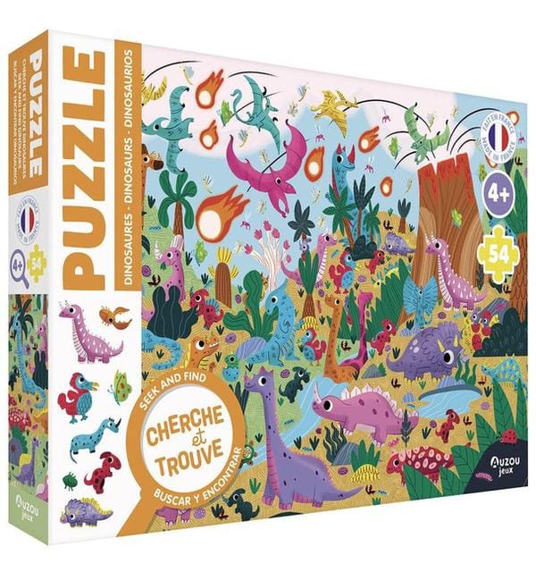 Les dinosaures - Puzzle cherche et trouve