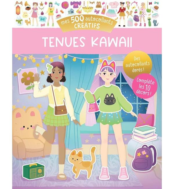 Mes 500 autocollants créatifs - Tenues kawaii