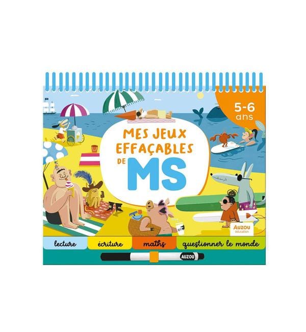 Mes jeux effaçables de MS - Avec 1 feutre