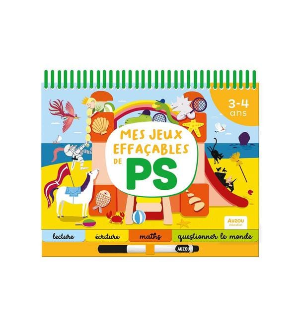Mes jeux effaçables de PS - Avec 1 feutre