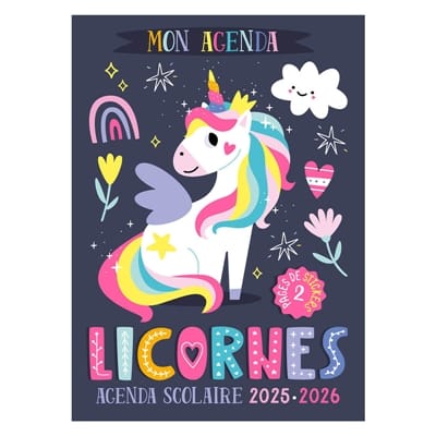 Mon agenda Licornes - Edition 2025-2026