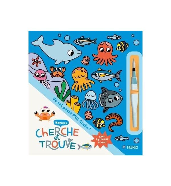 Où est passé P'tit Crabe ?. Avec 1 pinceau à eau