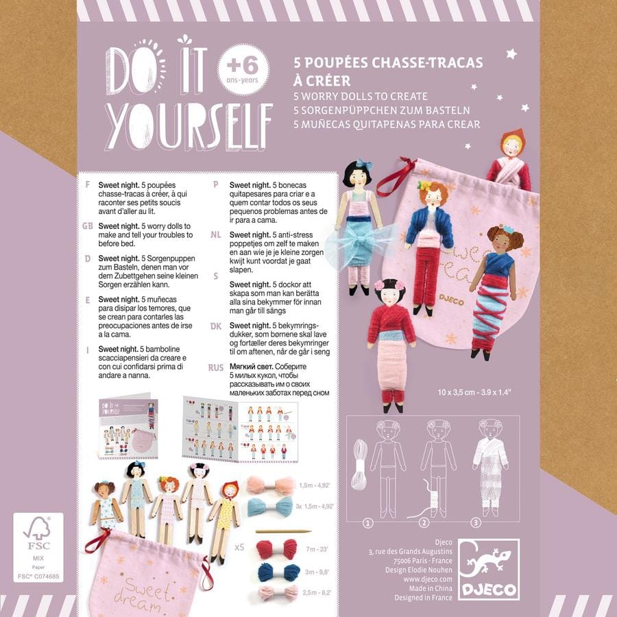 5 poupées chasse-tracas Sweet Night - Do It Yourself – Image 6