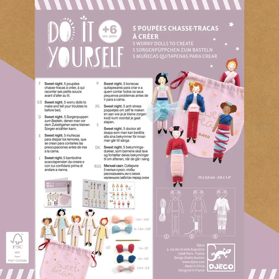 5 poupées chasse-tracas Sweet Night - Do It Yourself – Image 6