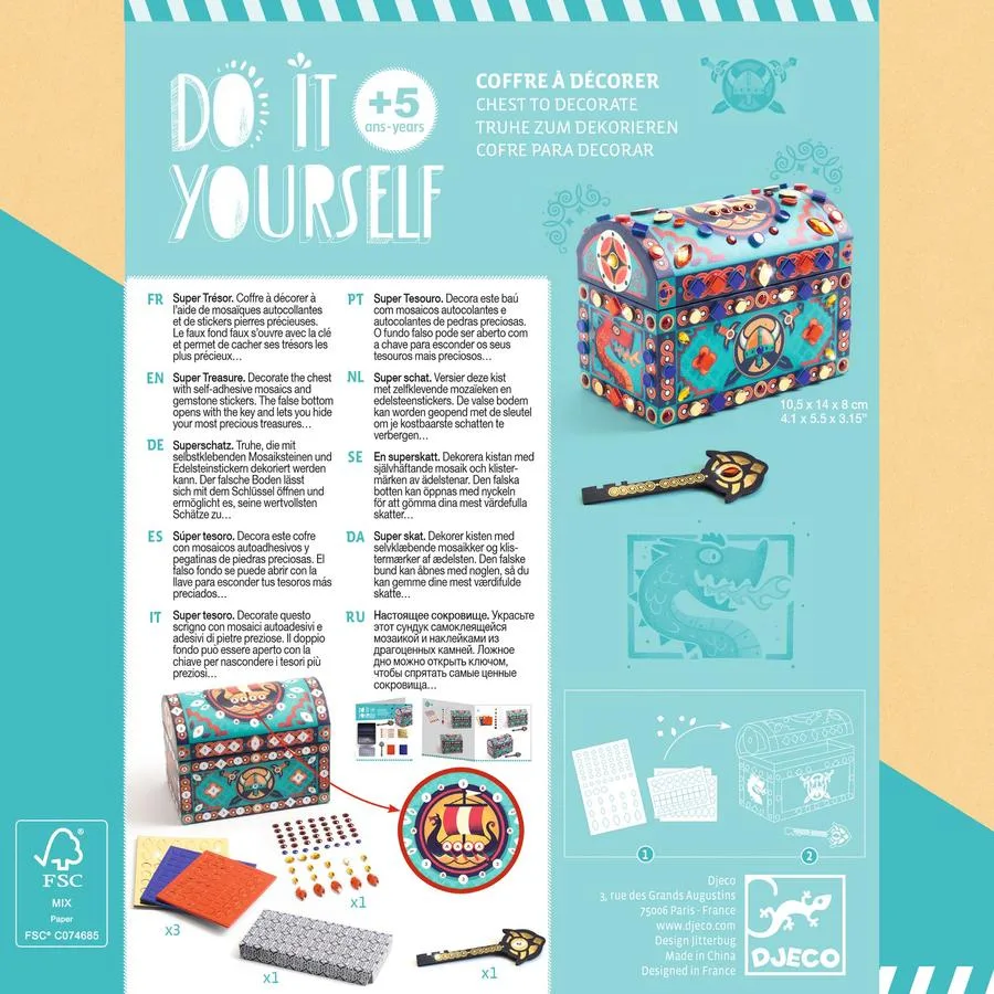 Coffre à décorer Super Trésor - Do It Yourself – Image 6