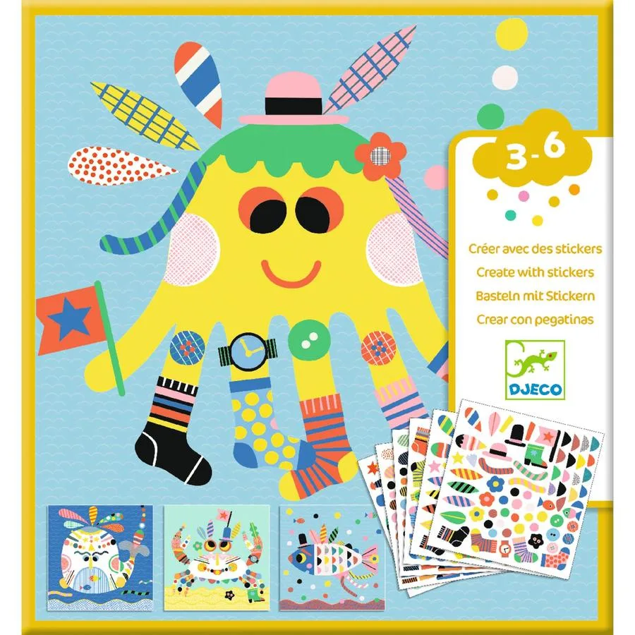Créer avec des stickers - Marins