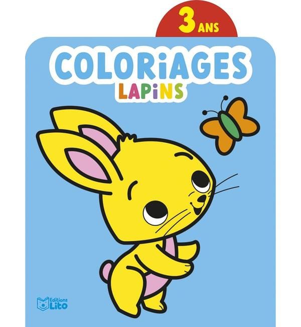 Lapins : coloriages 3 ans
