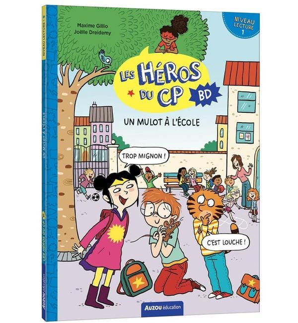 Les héros du CP BD. Un mulot à l'école : niveau lecture 1