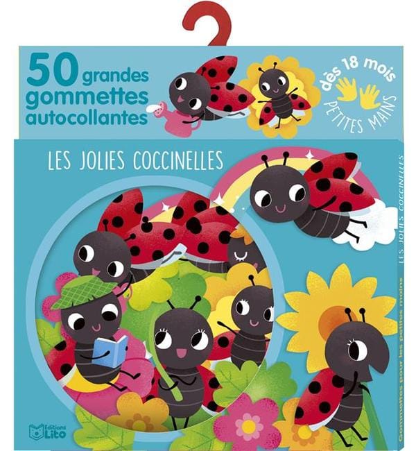 Les jolies coccinelles : 50 grandes gommettes autocollantes