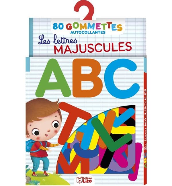 Les lettres majuscules : 80 gommettes autocollantes