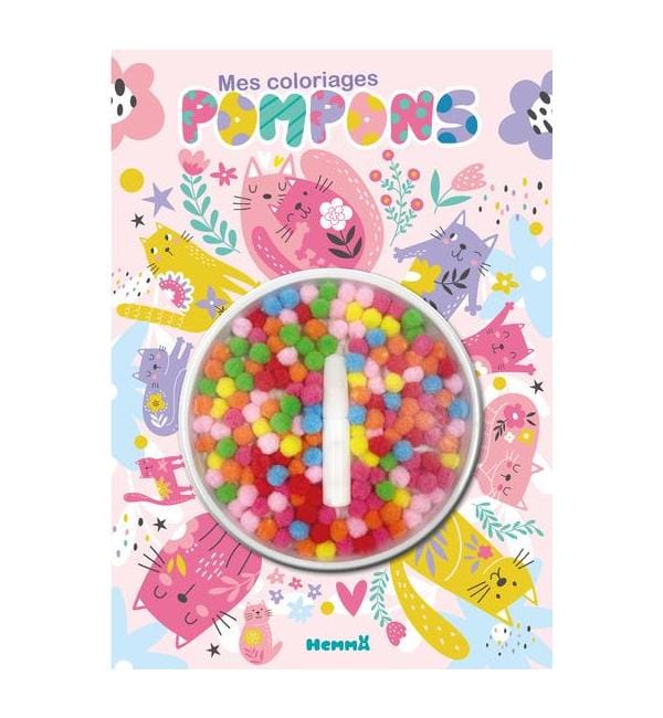 Mes coloriages pompons (Chats)