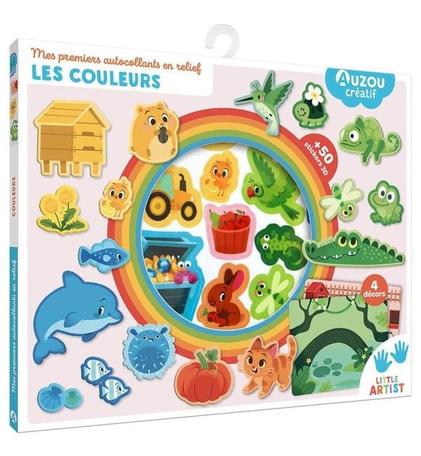 Mes premiers autocollants en relief : les couleurs