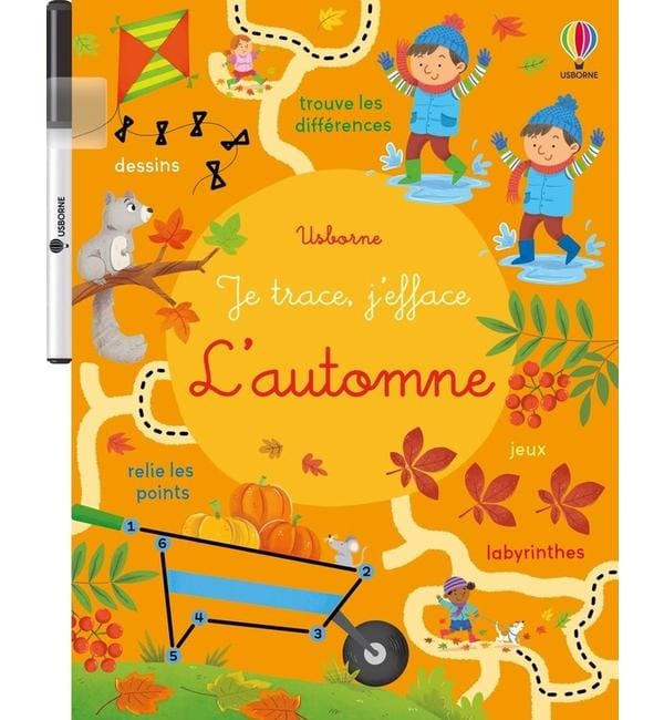 L'automne : Je trace, j'efface : dès 3 ans