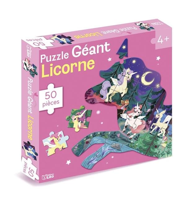 Licorne : puzzle géant : 50 pieces