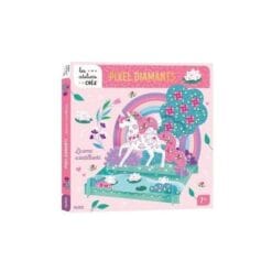 Licorne scintillante : pixel diamants
