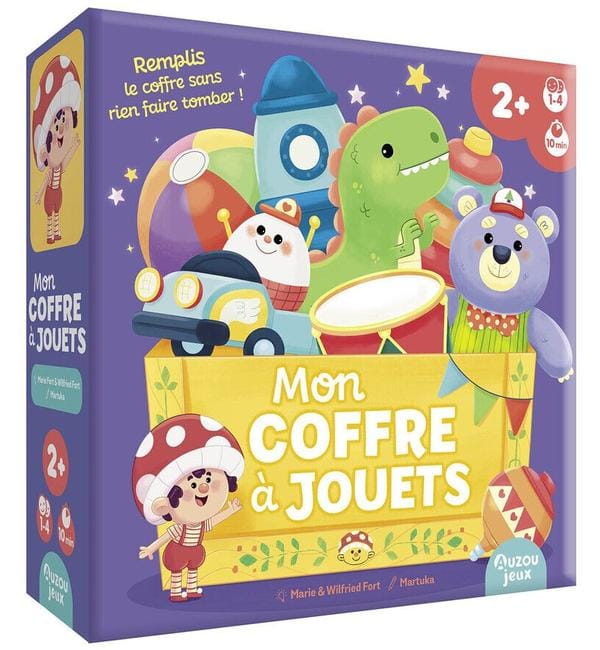 Mon coffre à jouets : Remplis le coffre sans rien faire tomber !
