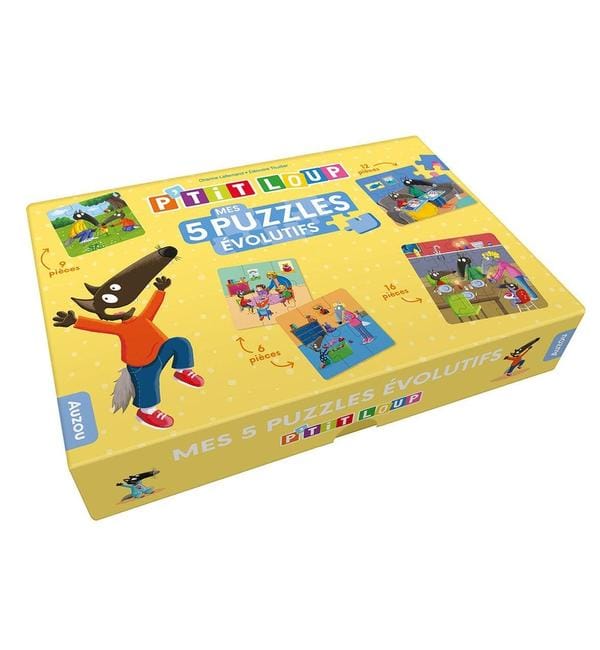 P'tit loup : mes 5 puzzles évolutifs