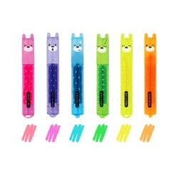 Set de 6 Mini Surligneurs fluo - Teddy’s Mood