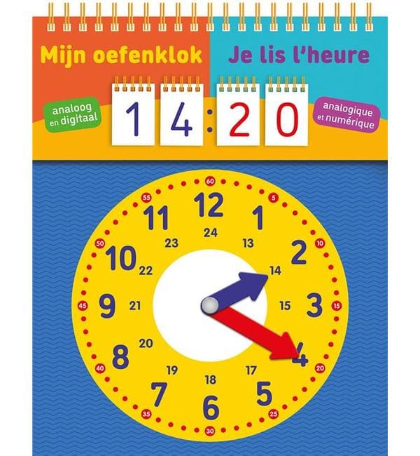 Je lis l'heure : analogique et numérique. Mijn oefenklok : analoog en digitaal