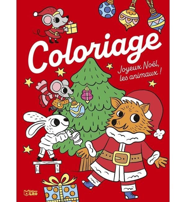 Joyeux Noël, les animaux ! : coloriage