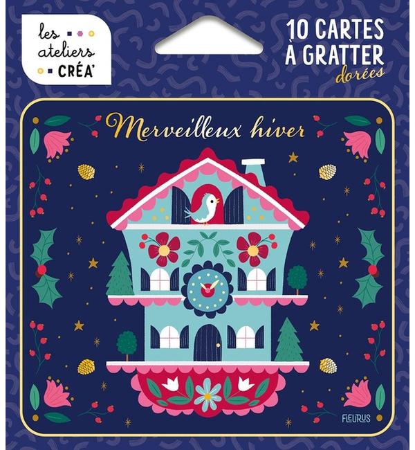 Merveilleux hiver : 10 cartes à gratter dorées