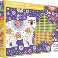 Mes animaux en strass : 500 strass, 320 stickers dorés.