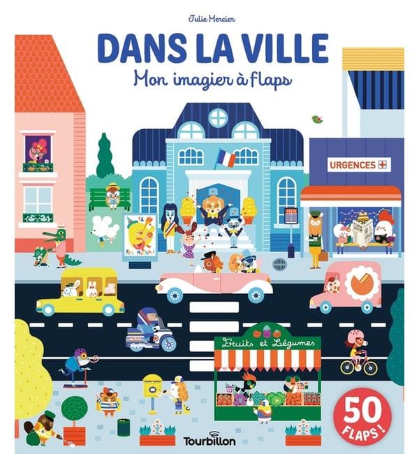 Dans la ville : mon imagier à flaps